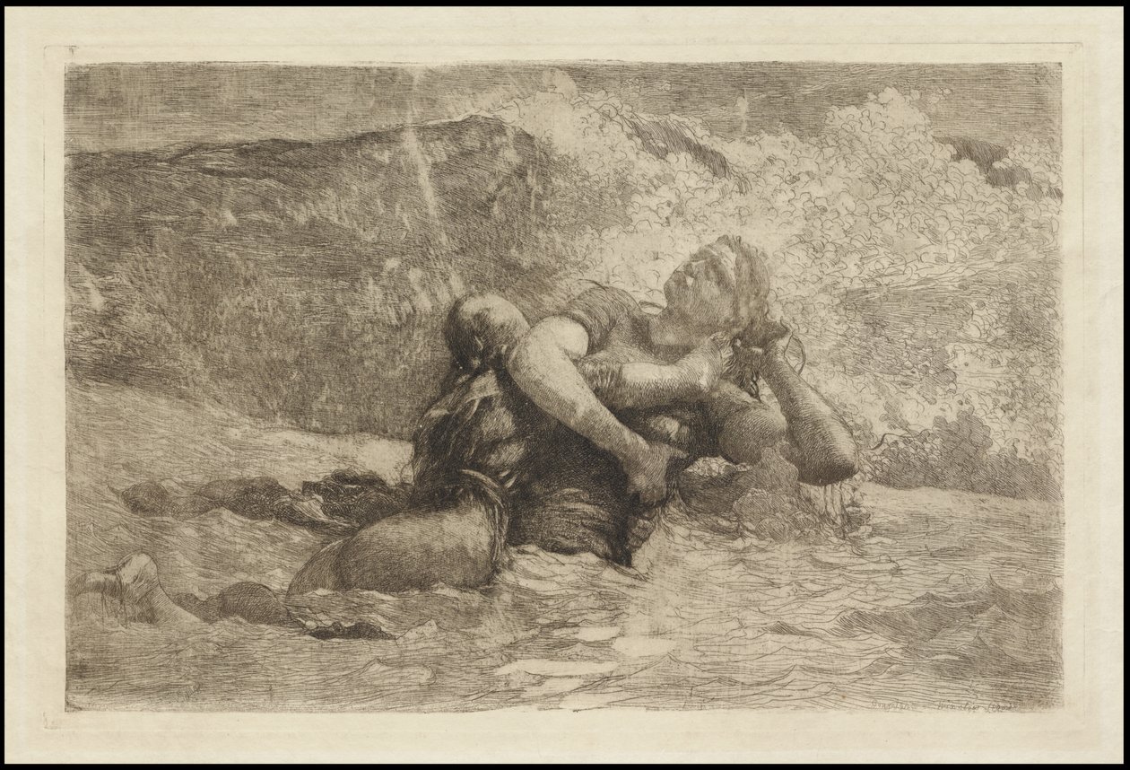 Studio per Undertow, c.1886 da Winslow Homer