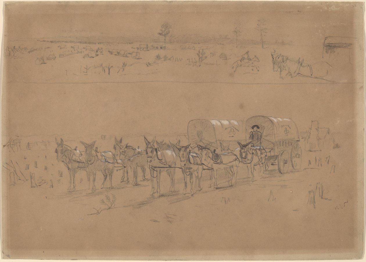 Treno di rifornimento, 1864 da Winslow Homer