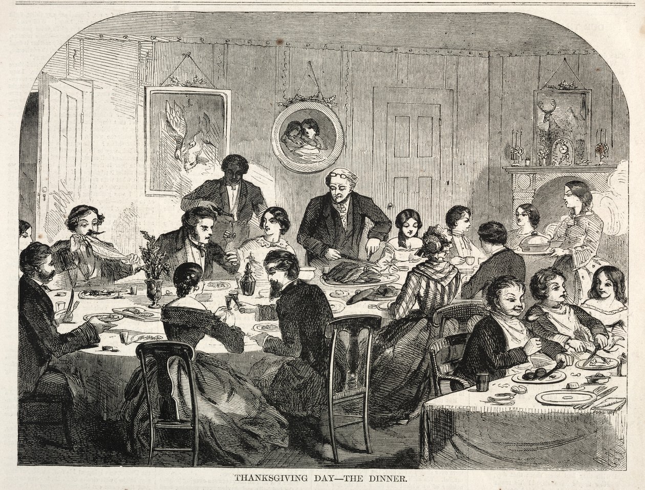 Giorno del Ringraziamento - La Cena da Winslow Homer