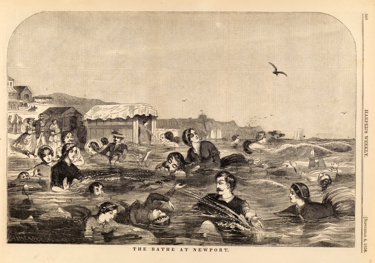 Il bagno [sic] a Newport, da Harper