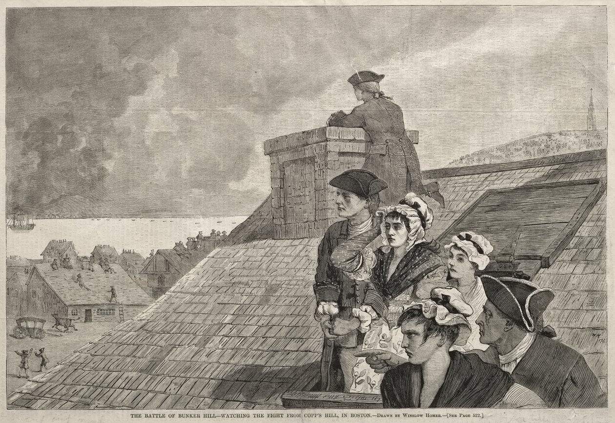 La battaglia di Bunker Hill - Osservando il combattimento da Copp