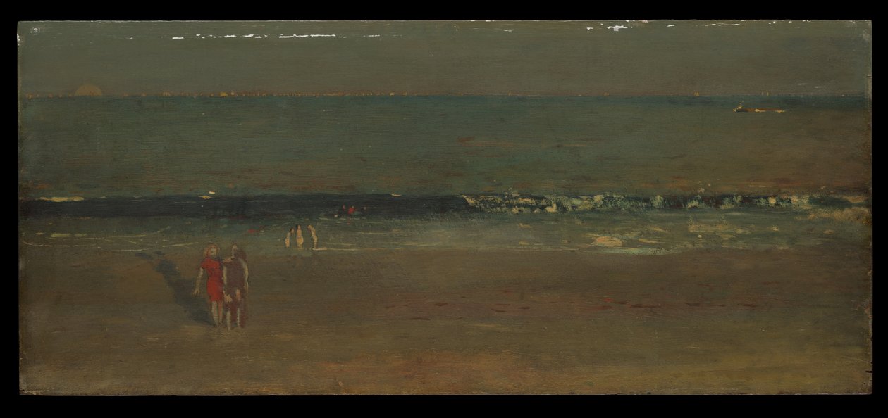 La spiaggia, nel tardo pomeriggio da Winslow Homer