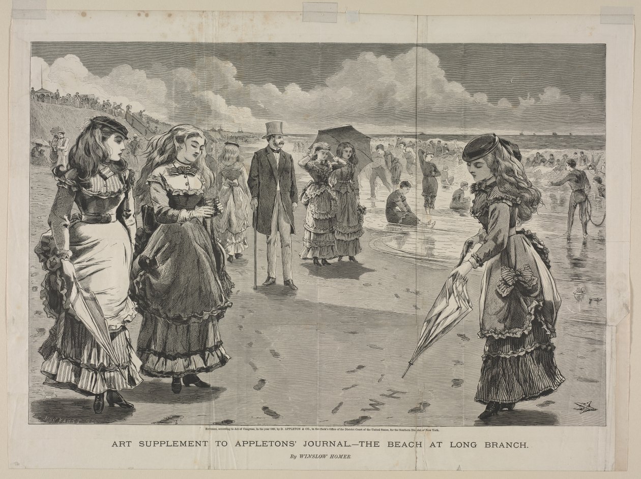 La spiaggia di Long Branch da Winslow Homer