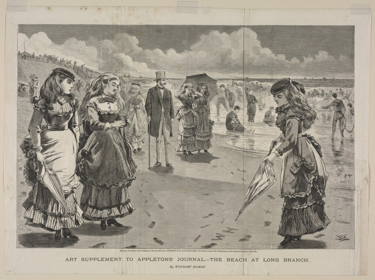 La Spiaggia di Long Branch da Winslow Homer