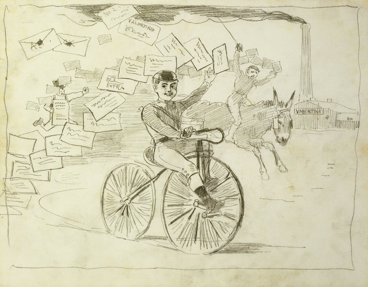 Il messaggero in bicicletta da Winslow Homer