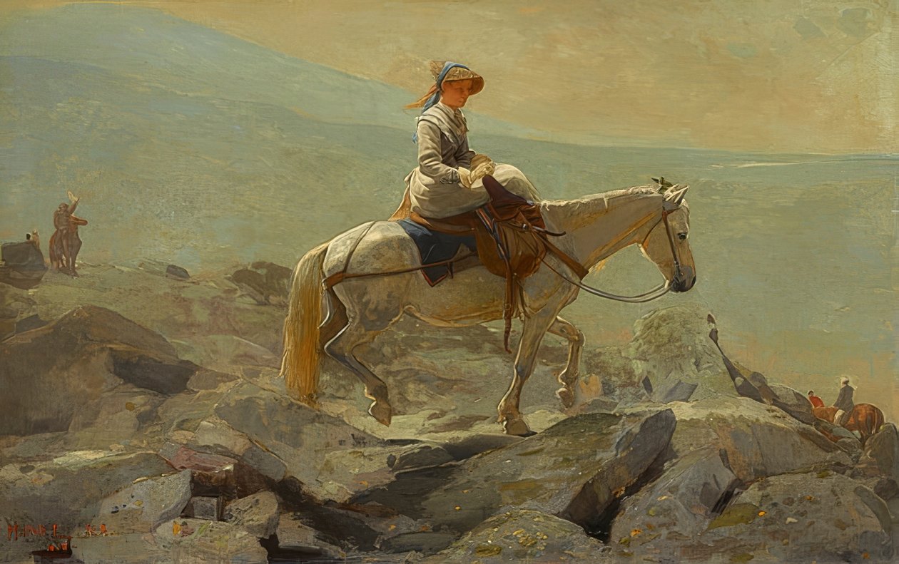 Il sentiero delle briglie, Montagne Bianche da Winslow Homer