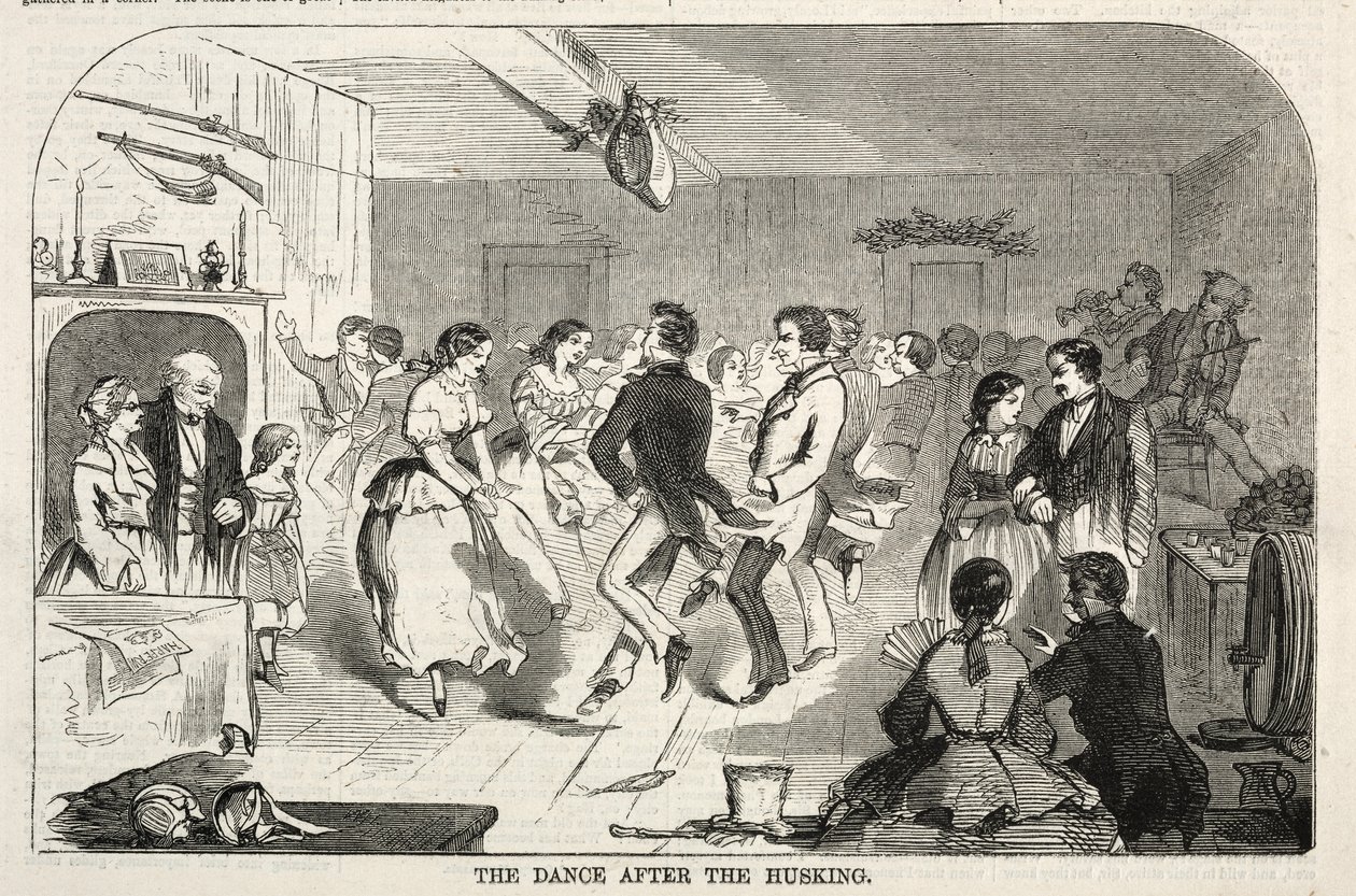 La danza dopo la sgranatura, 1858 da Winslow Homer