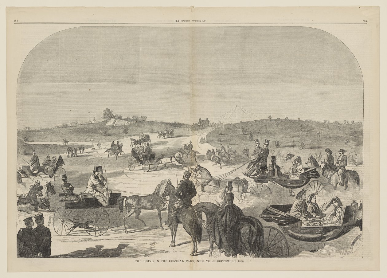 La passeggiata nel Central Park, New York, settembre da Winslow Homer