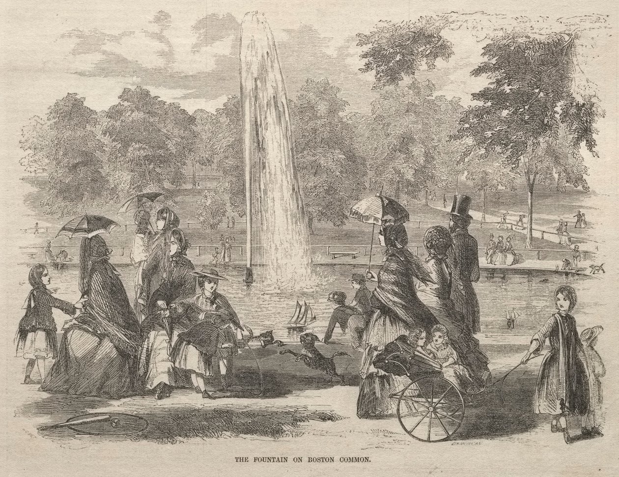 La fontana del Boston Common da Winslow Homer