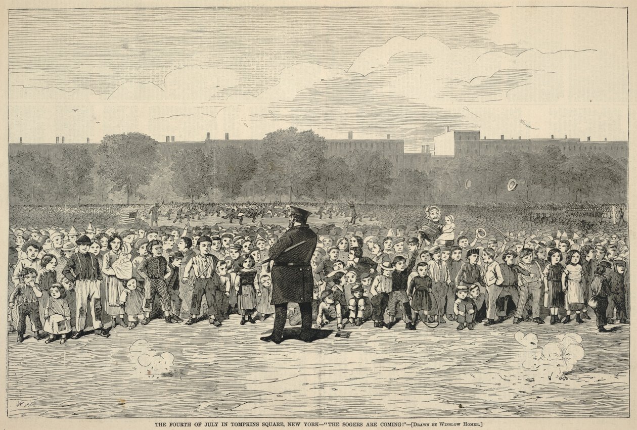 Il 4 luglio a Tompkins Square, New York - "Arrivano i Soger!", da Harper