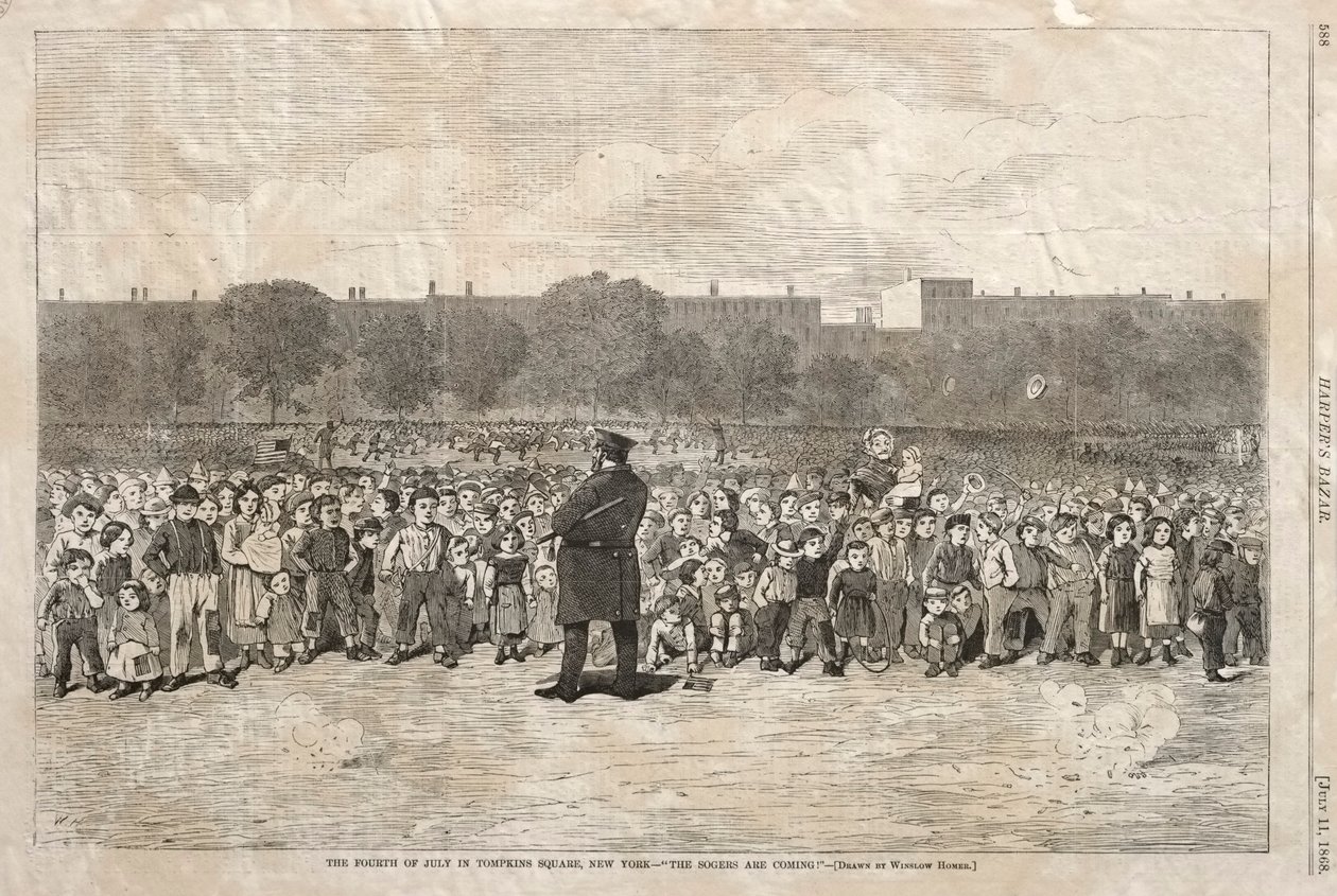 Il 4 luglio a Tompkins Square, New York - "Arrivano i Soger da Winslow Homer