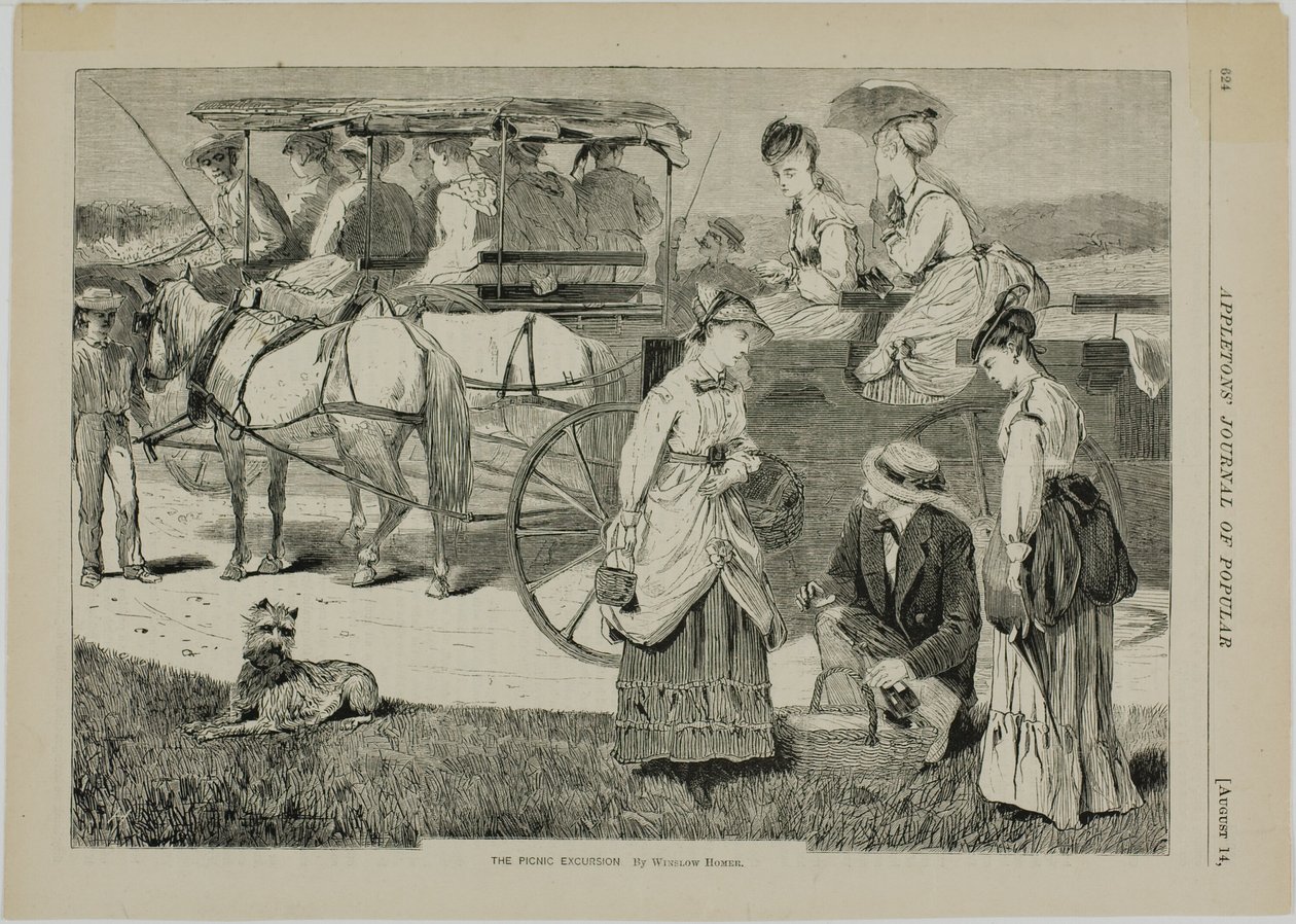 Escursione con picnic da Winslow Homer