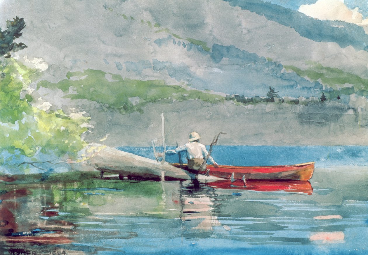 La canoa rossa da Winslow Homer
