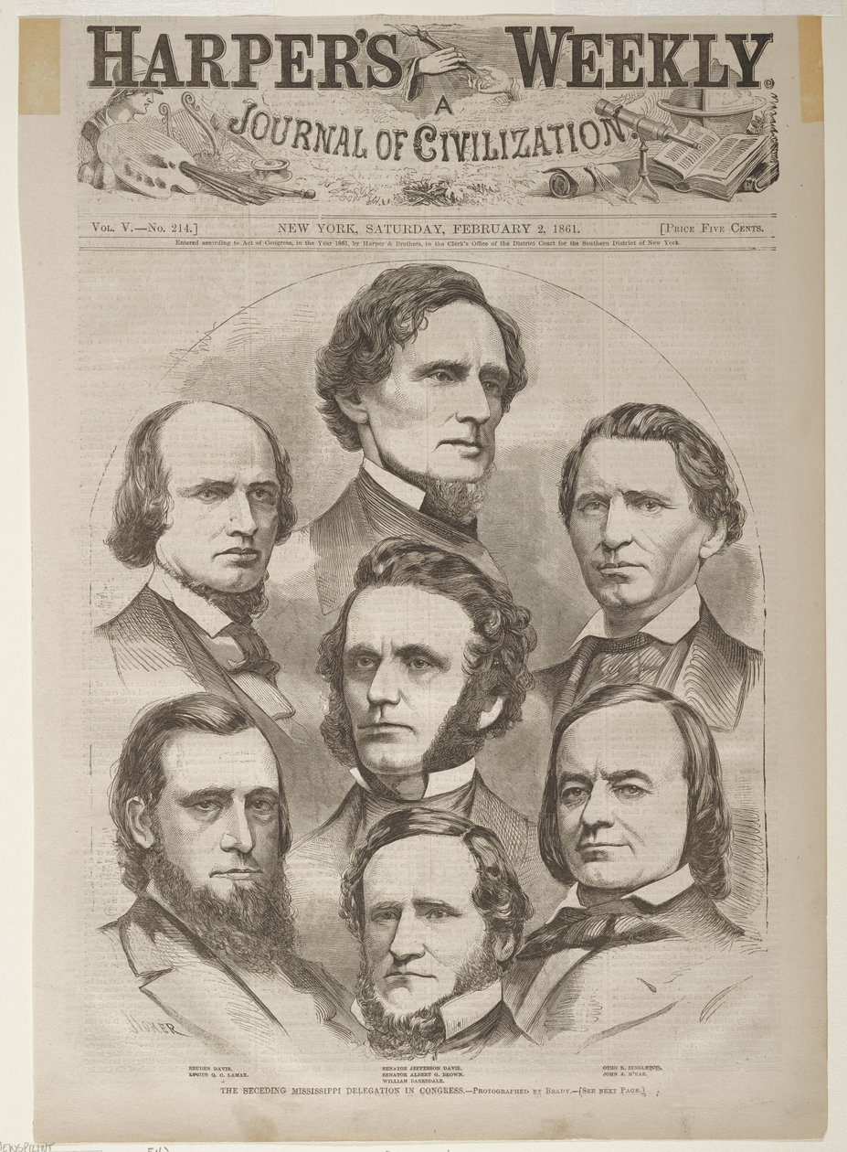 La delegazione del Mississippi secessionista al Congresso da Winslow Homer