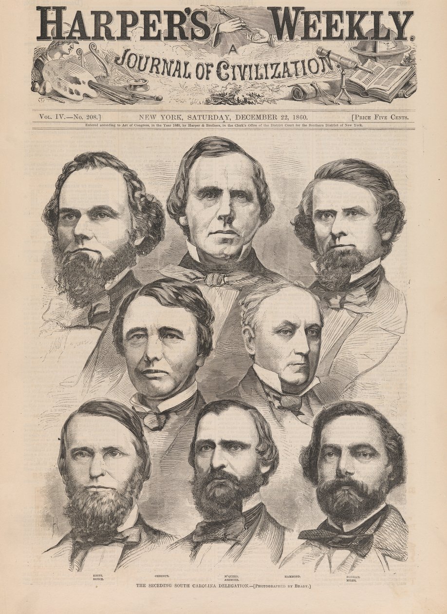 La delegazione della Carolina del Sud secessionista da Winslow Homer