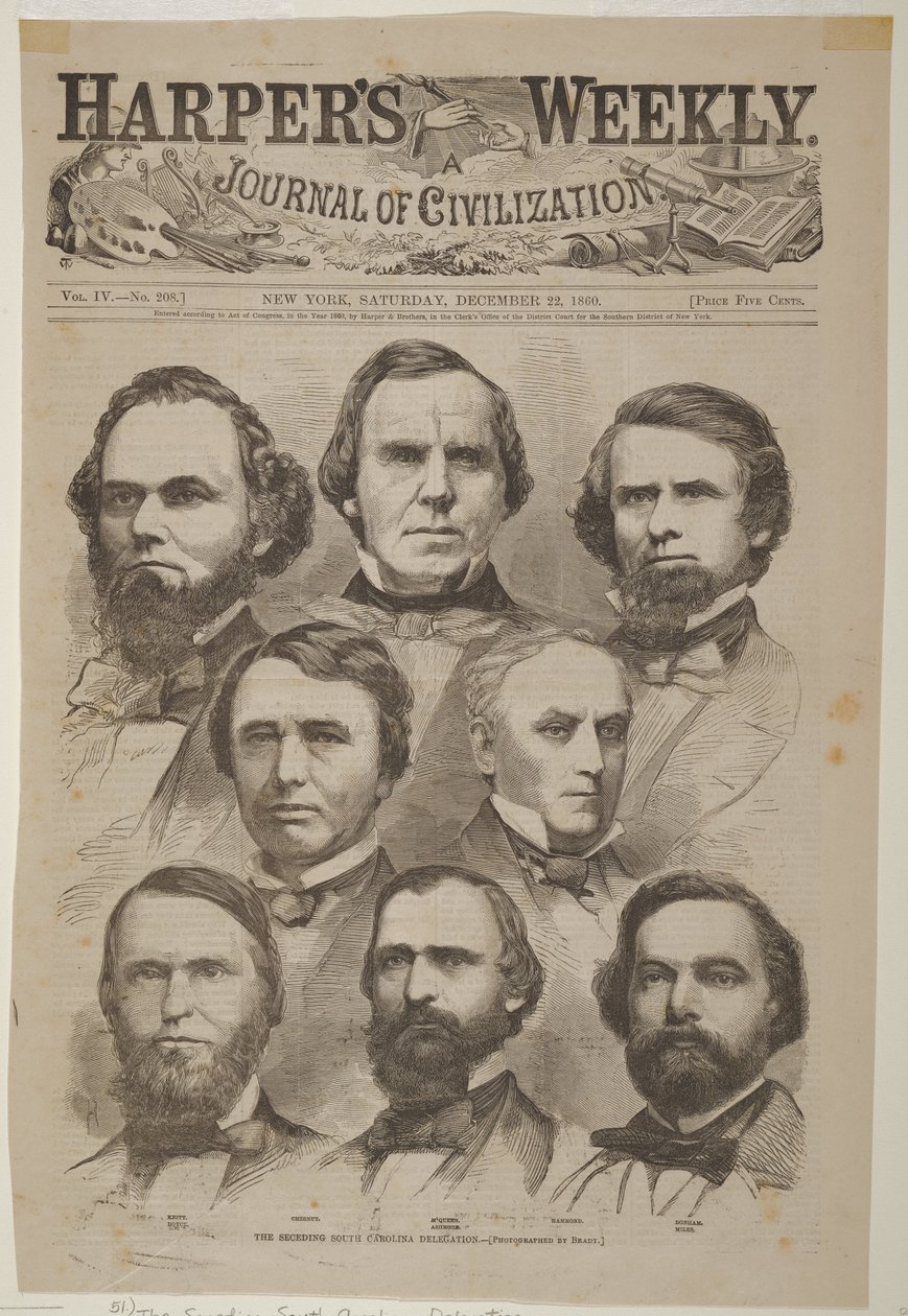 La delegazione secessionista della Carolina del Sud da Winslow Homer