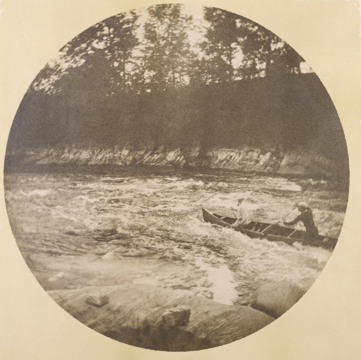 Thomas Johnston Homer II e Fred Collins in canoa da Winslow Homer
