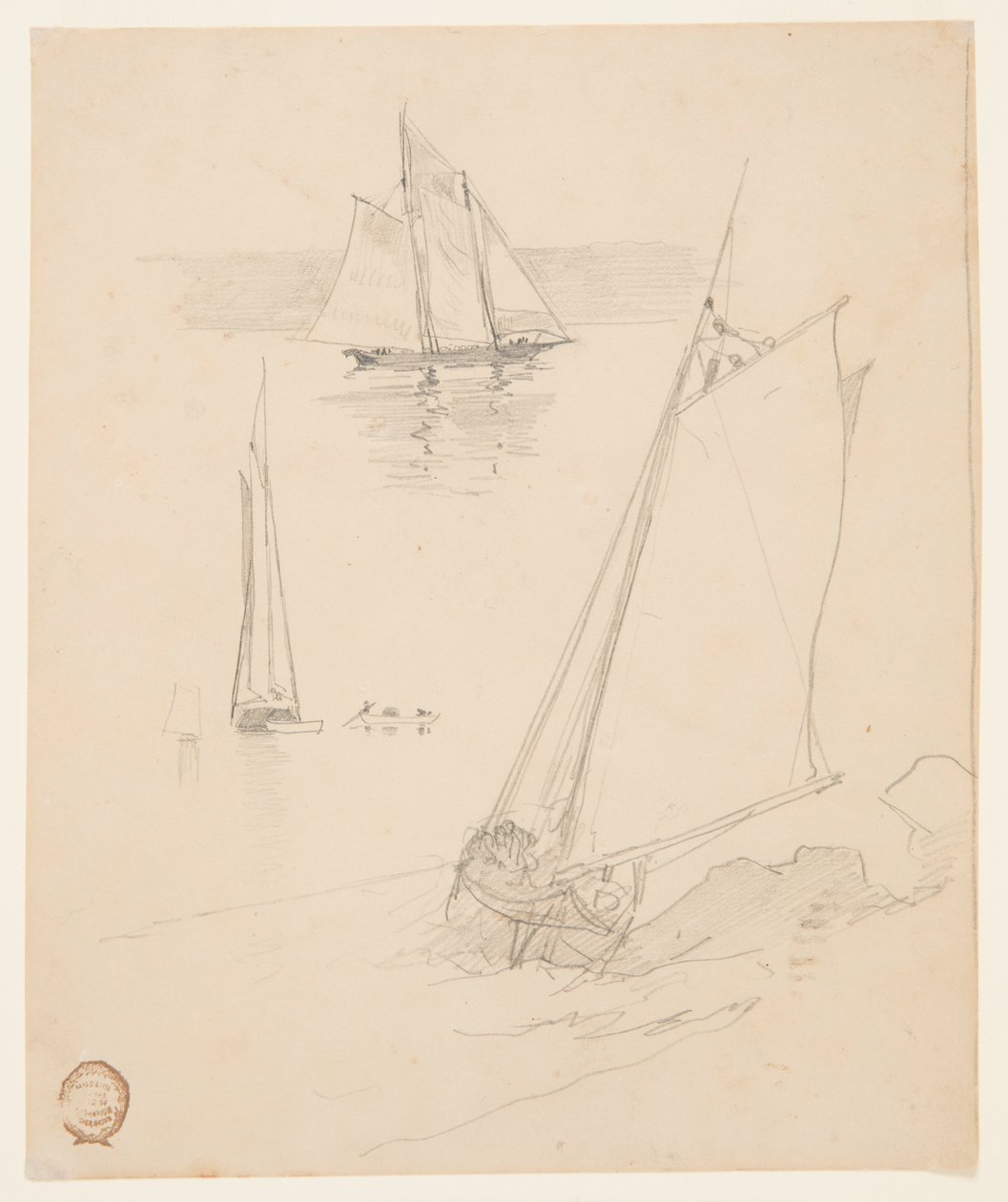 Tre Schizzi di Goletta da Winslow Homer