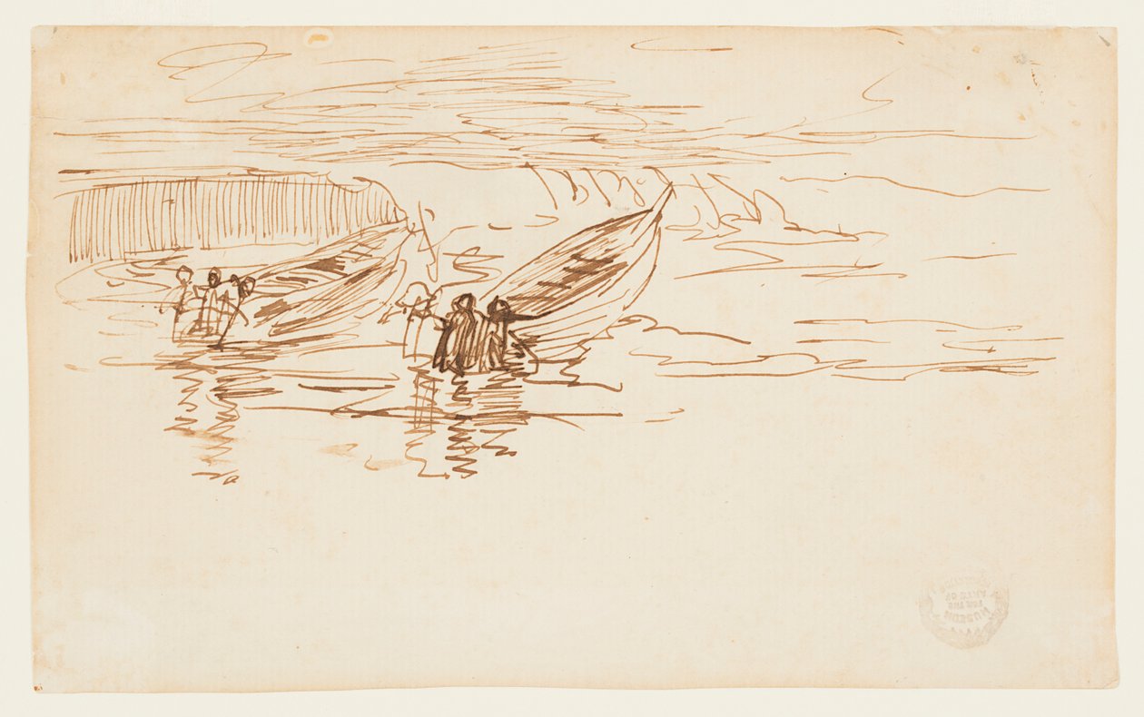 Due dories in partenza, Inghilterra da Winslow Homer