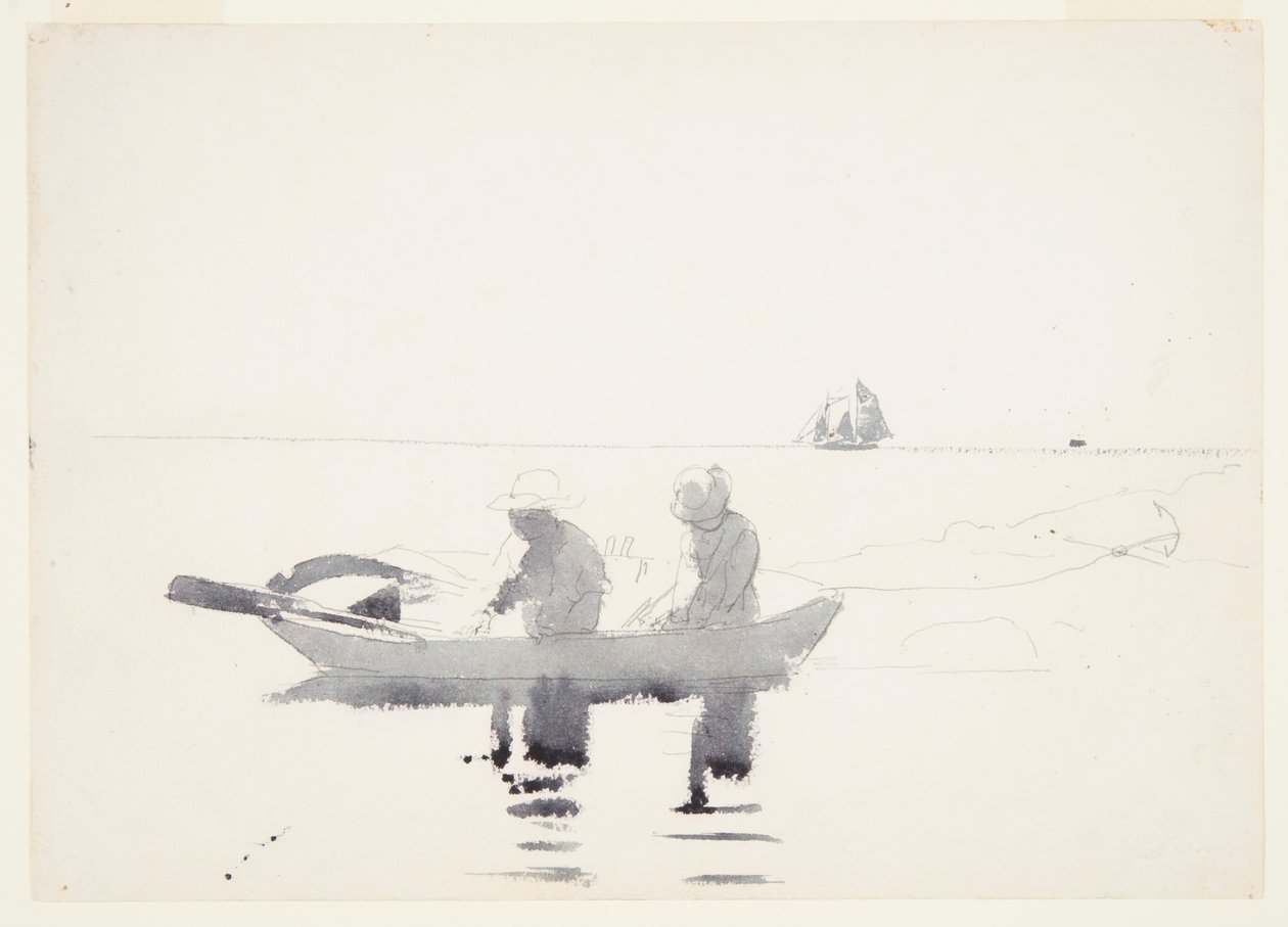 Due figure in una barca a remi da Winslow Homer