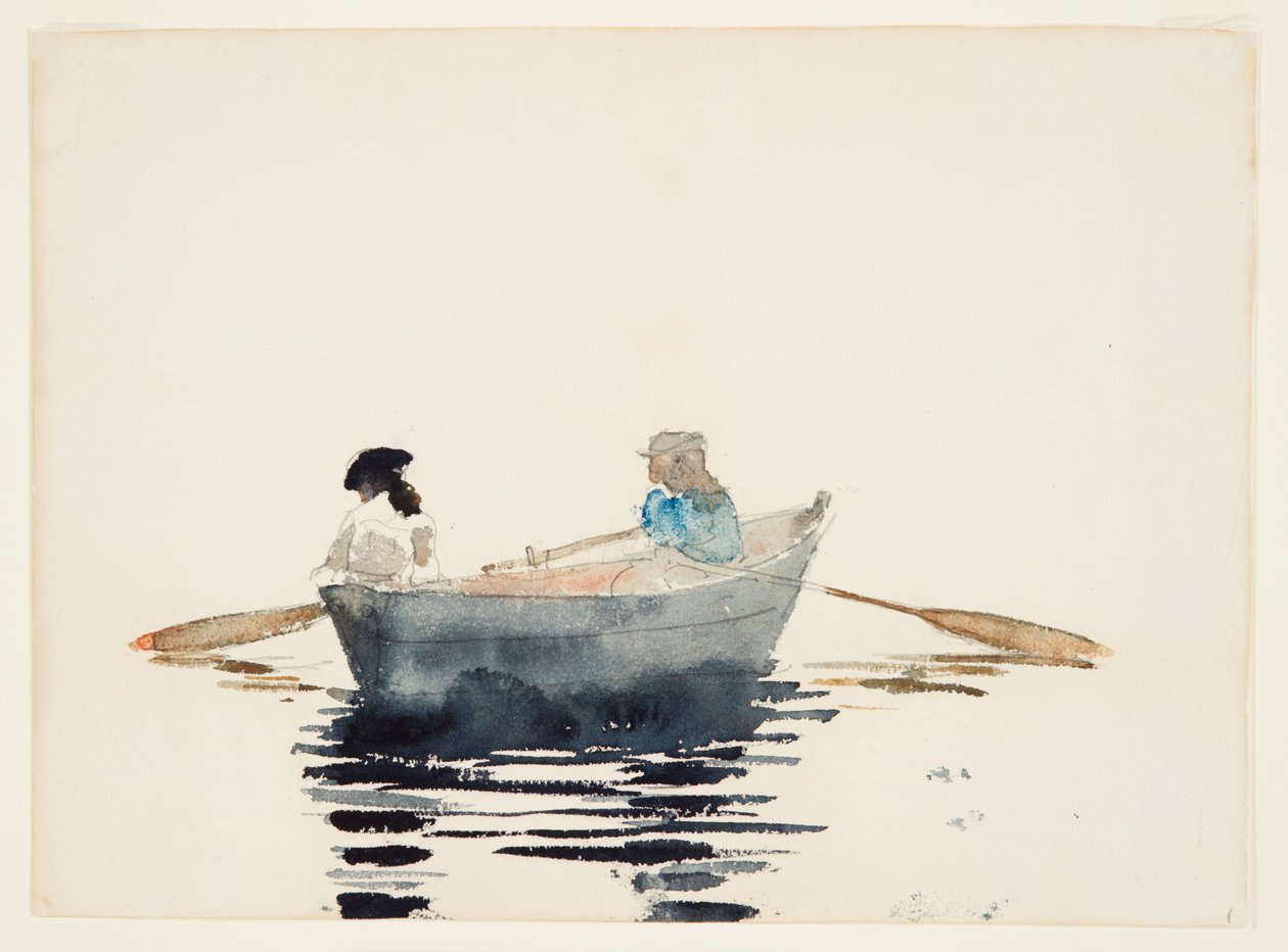Due ragazze in una barca a remi da Winslow Homer