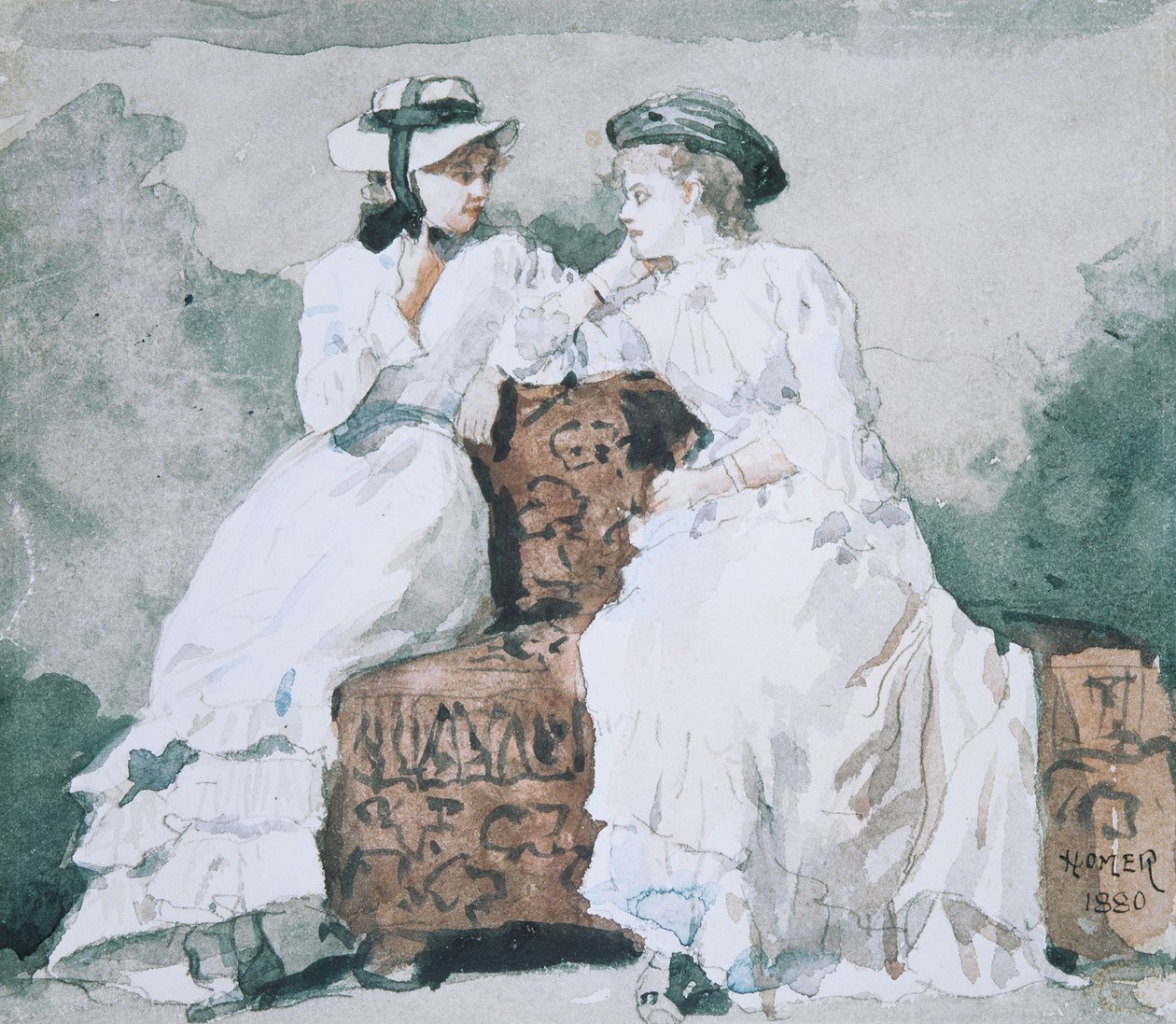 Due signore, 1880 da Winslow Homer