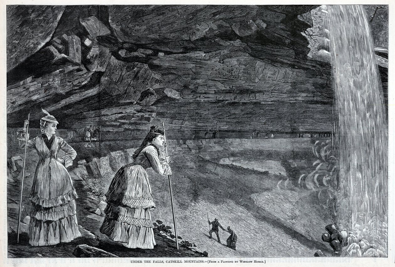 Sotto le cascate, Catskill Mountains, da Harper