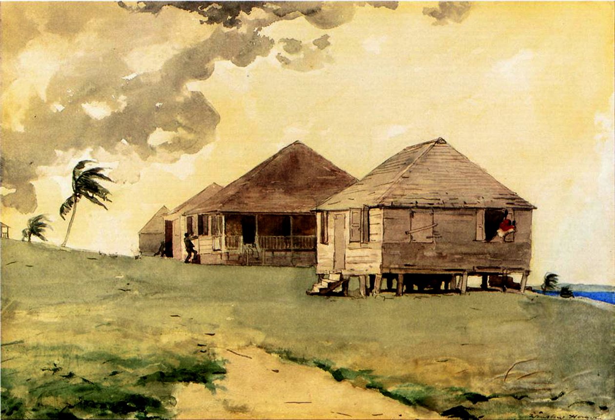 Tornado in arrivo, Bahamas, 1885 da Winslow Homer