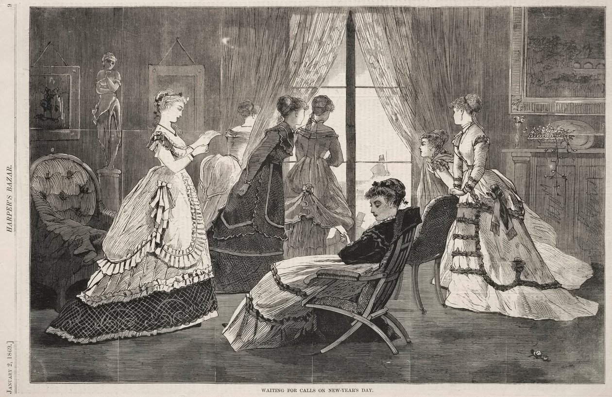 In attesa di chiamate a Capodanno, 1869 da Winslow Homer
