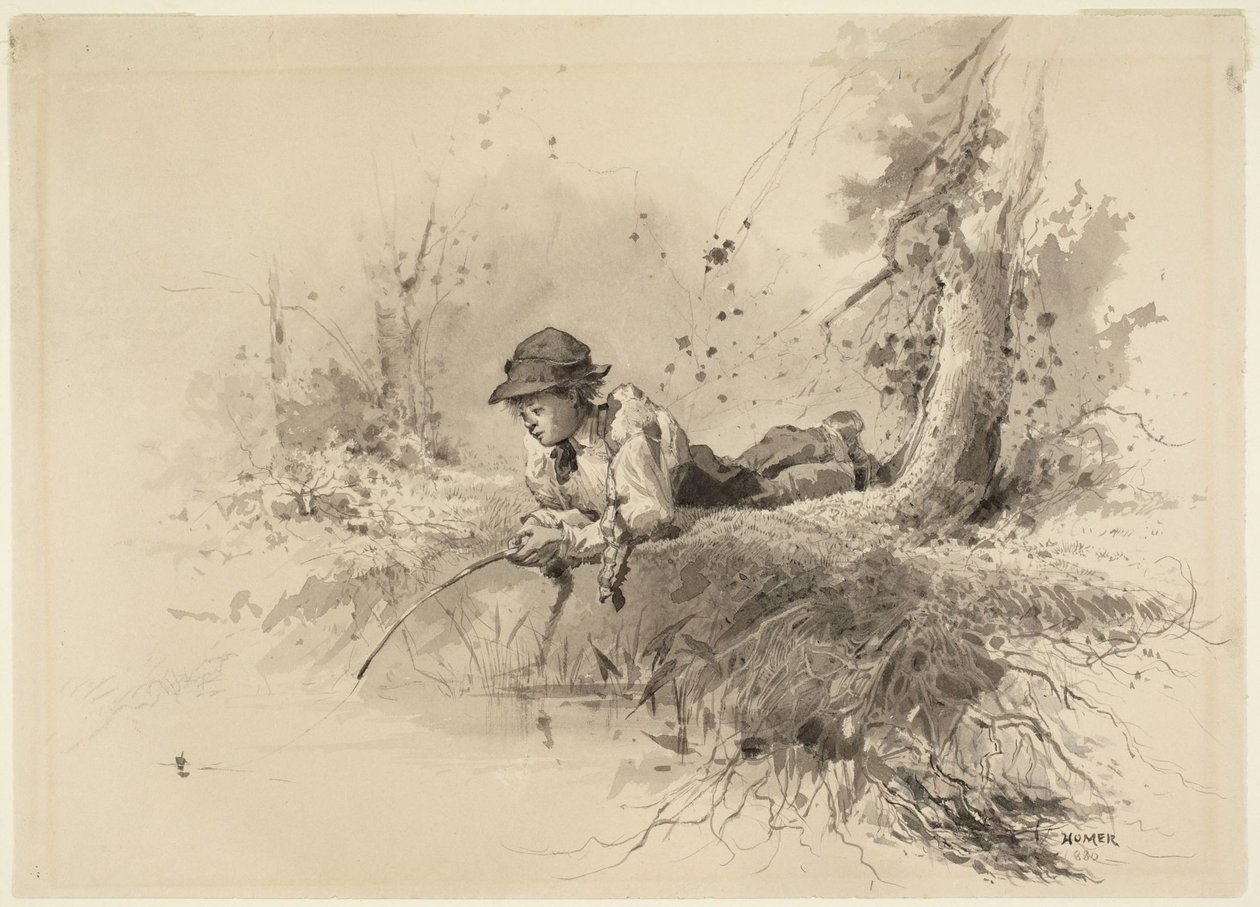 In attesa di un abbocco da Winslow Homer