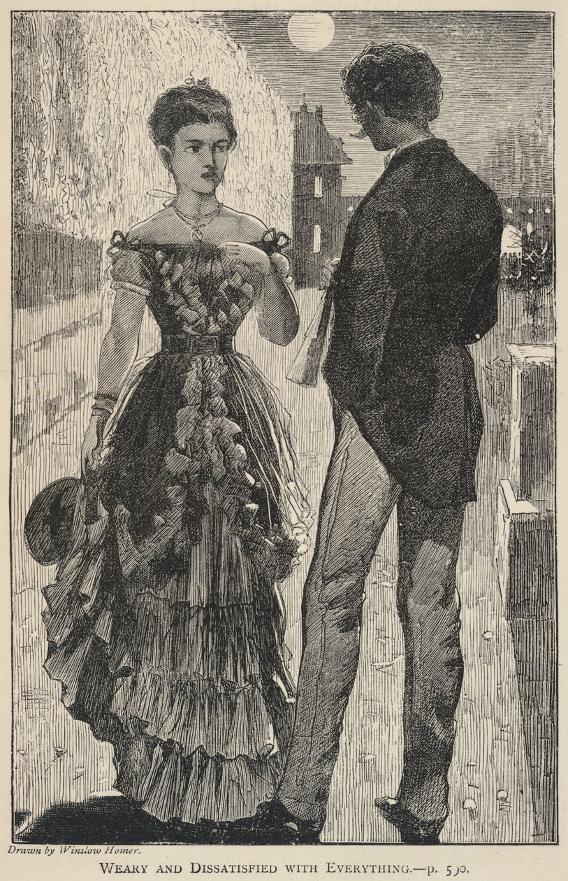 Logorroico e insoddisfatto di tutto, da The Galaxy, novembre 1869 da Winslow Homer