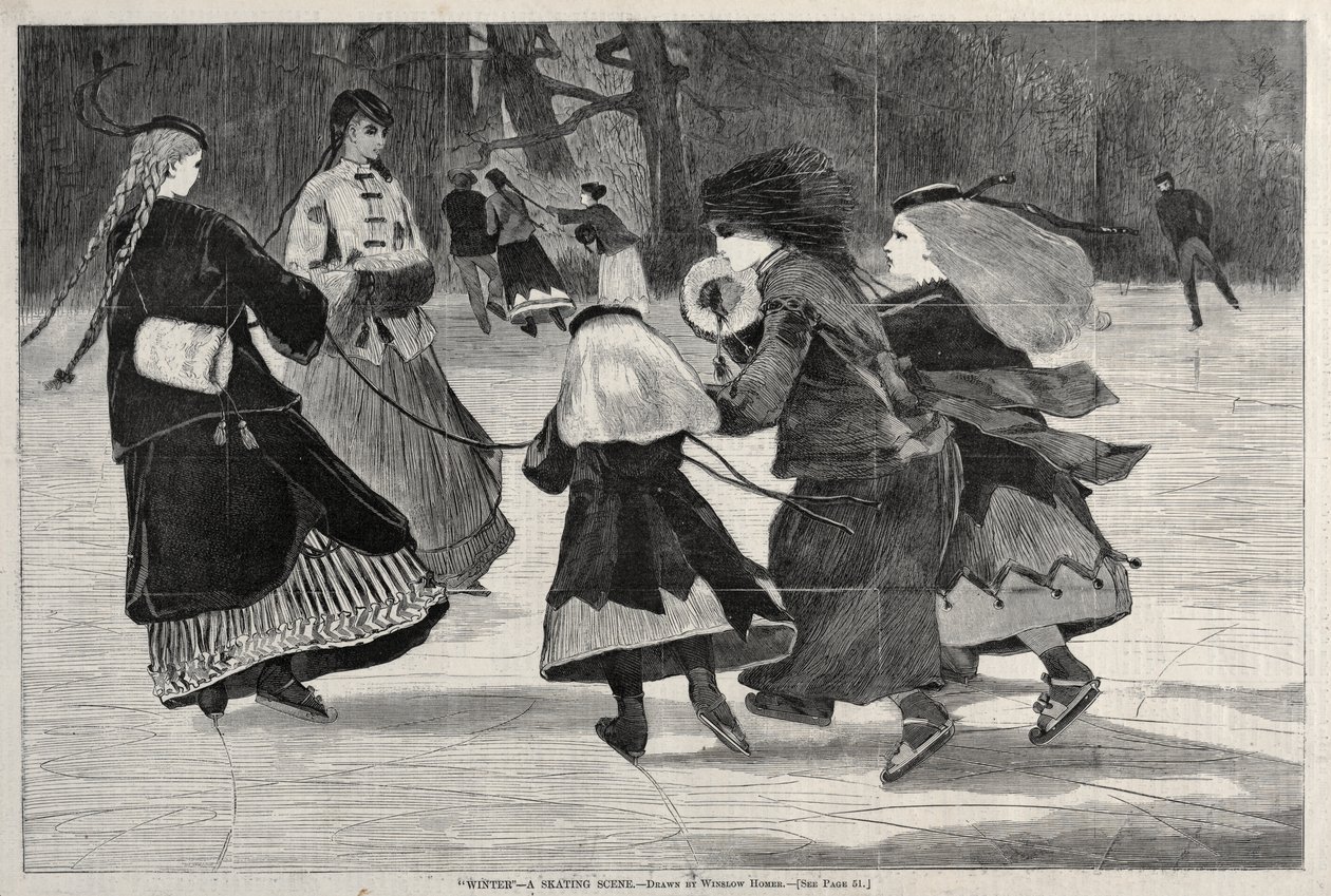 "Inverno" - Una scena di pattinaggio da Winslow Homer