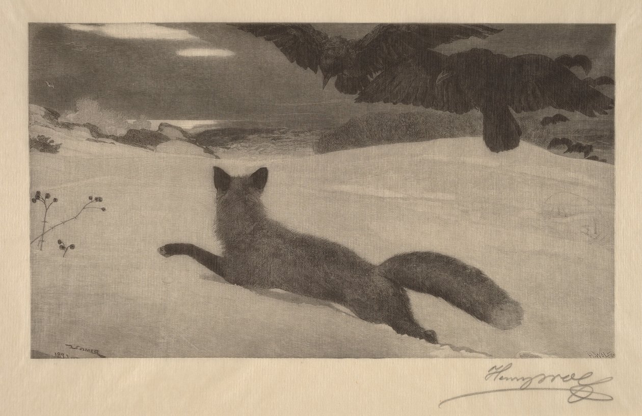 Inverno, la caccia alla volpe da Winslow Homer