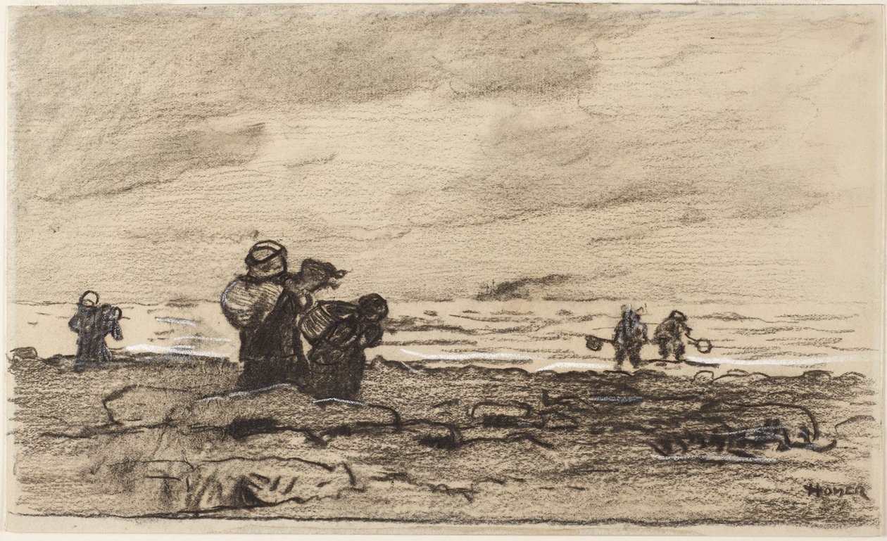 Donne su una costa rocciosa da Winslow Homer