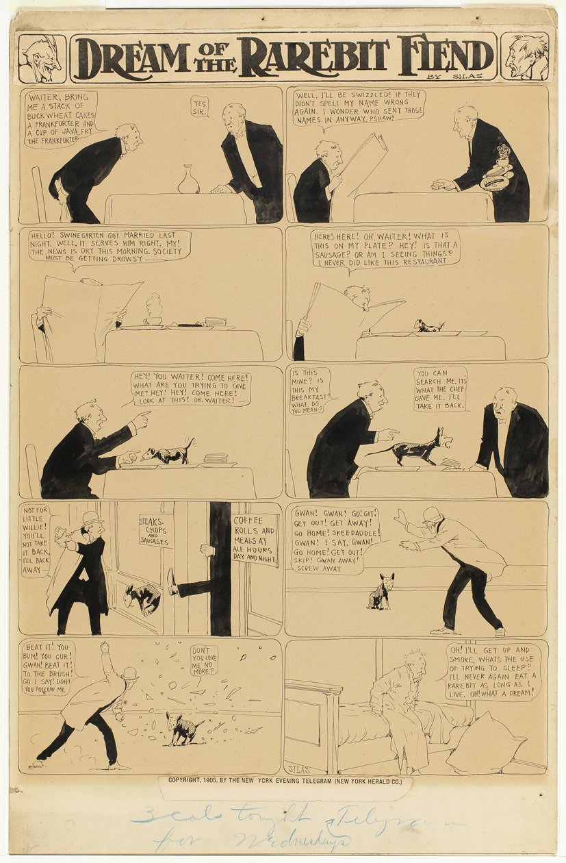 Sogno del demone del formaggio da Winsor McCay