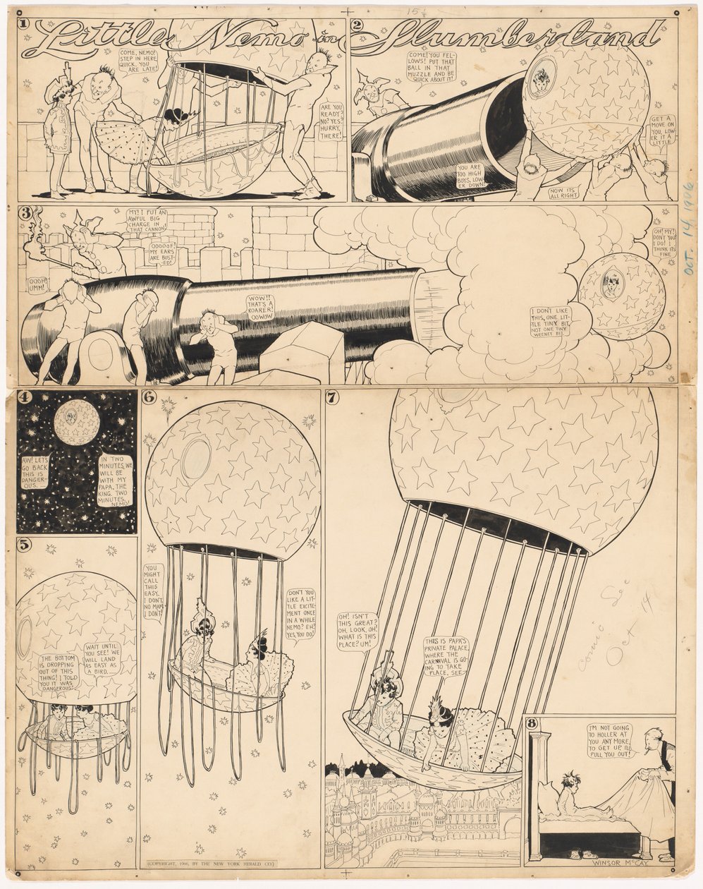 Little Nemo in Slumberland: "Non mi piace questo, nemmeno un pochino, nemmeno un pochino" da Winsor McCay