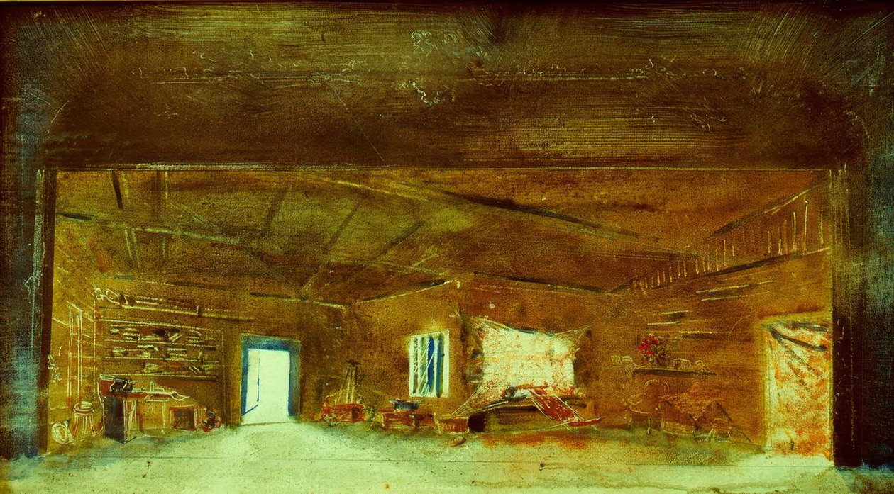 Appartamento del capo del gruppo di geologi. Giorno. da Wladimir Jewgrafowitsch Tatlin