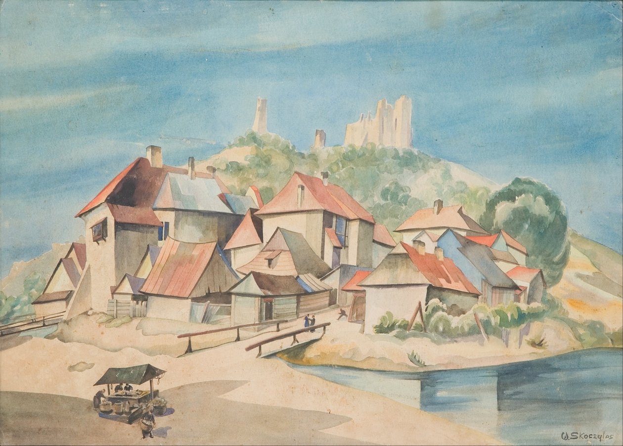 Widok Kazimierza nad Wisłą da Wladyslaw Skoczylas
