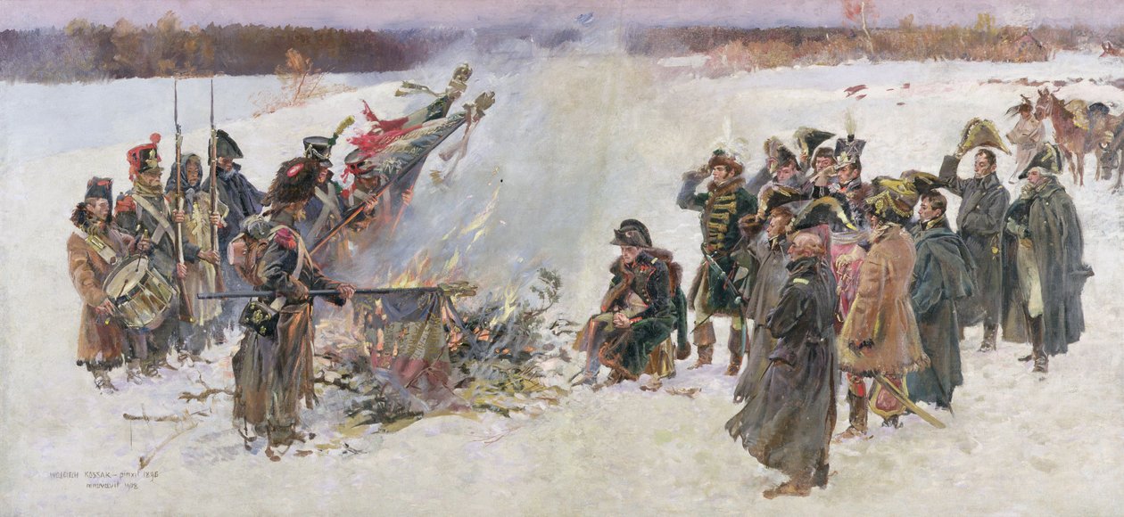 Incendio degli stendardi nel 1812, 1896, frammento di 