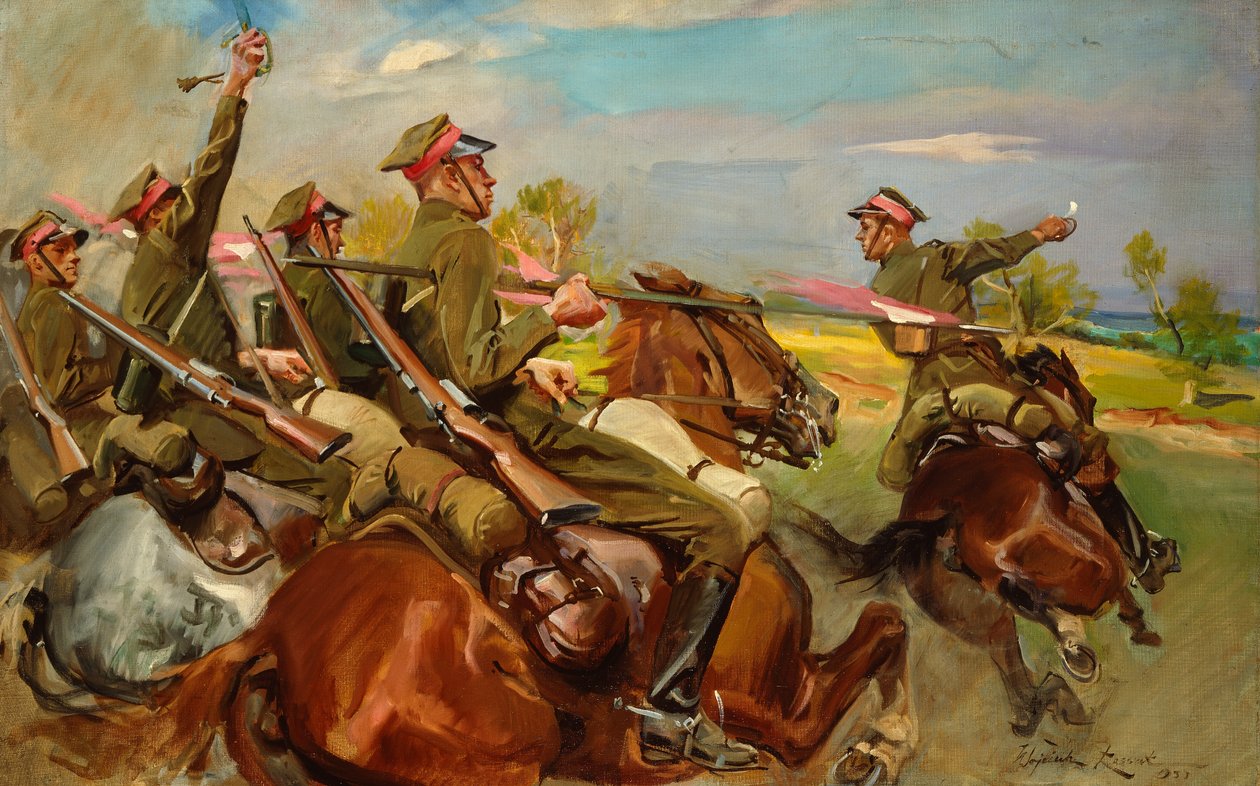 Carica della cavalleria polacca da Wojciech Kossak