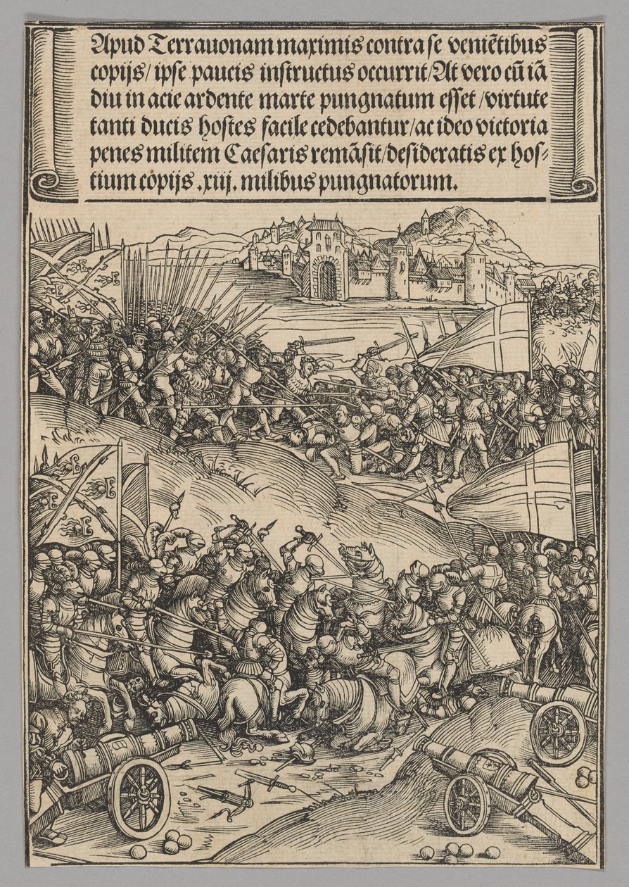 Battaglia di Guinegate, tavola 4 da Scene storiche della vita dell