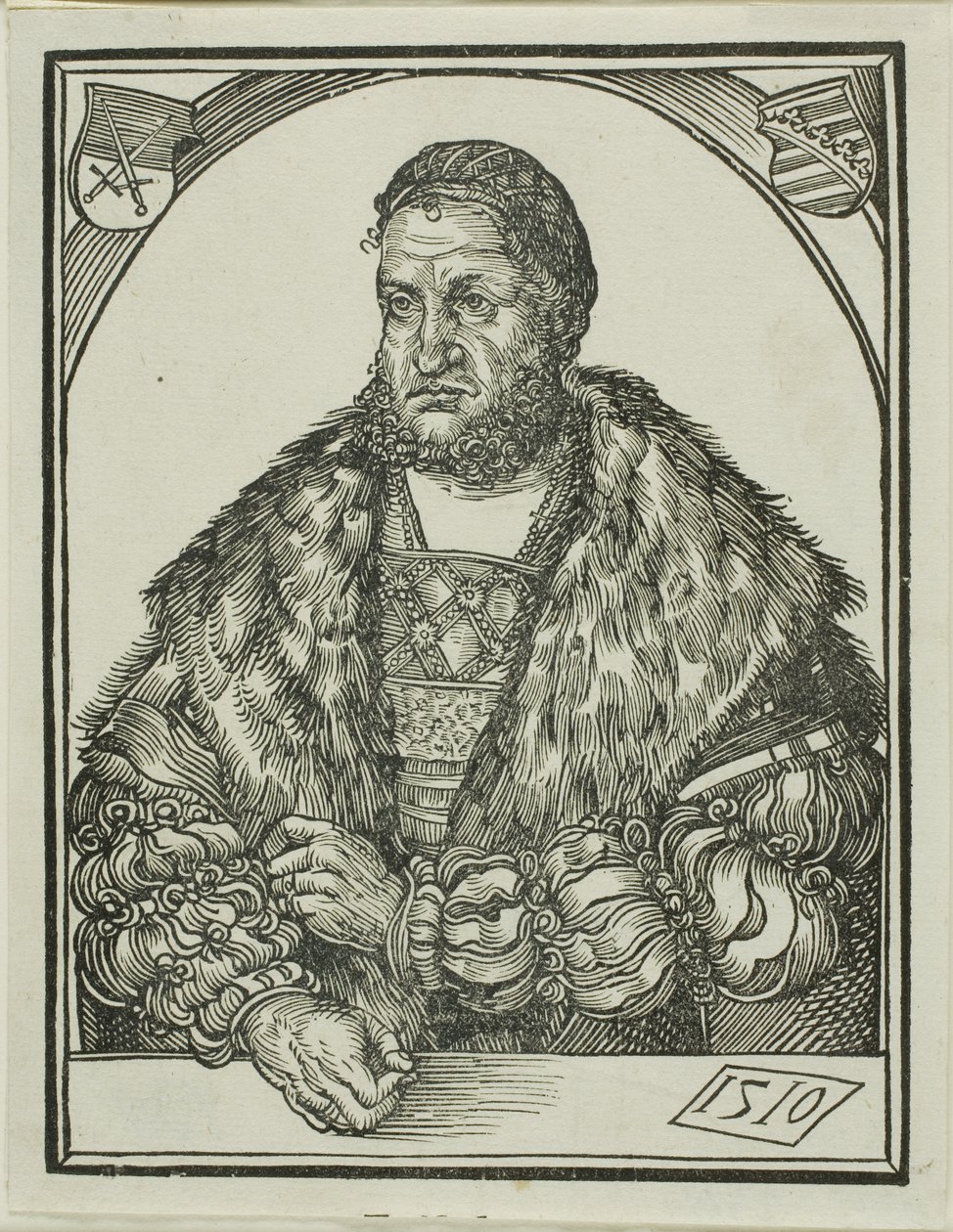 Elettore Federico III di Sassonia, da Speculum intellectuale felicitatis humane da Wolf Traut