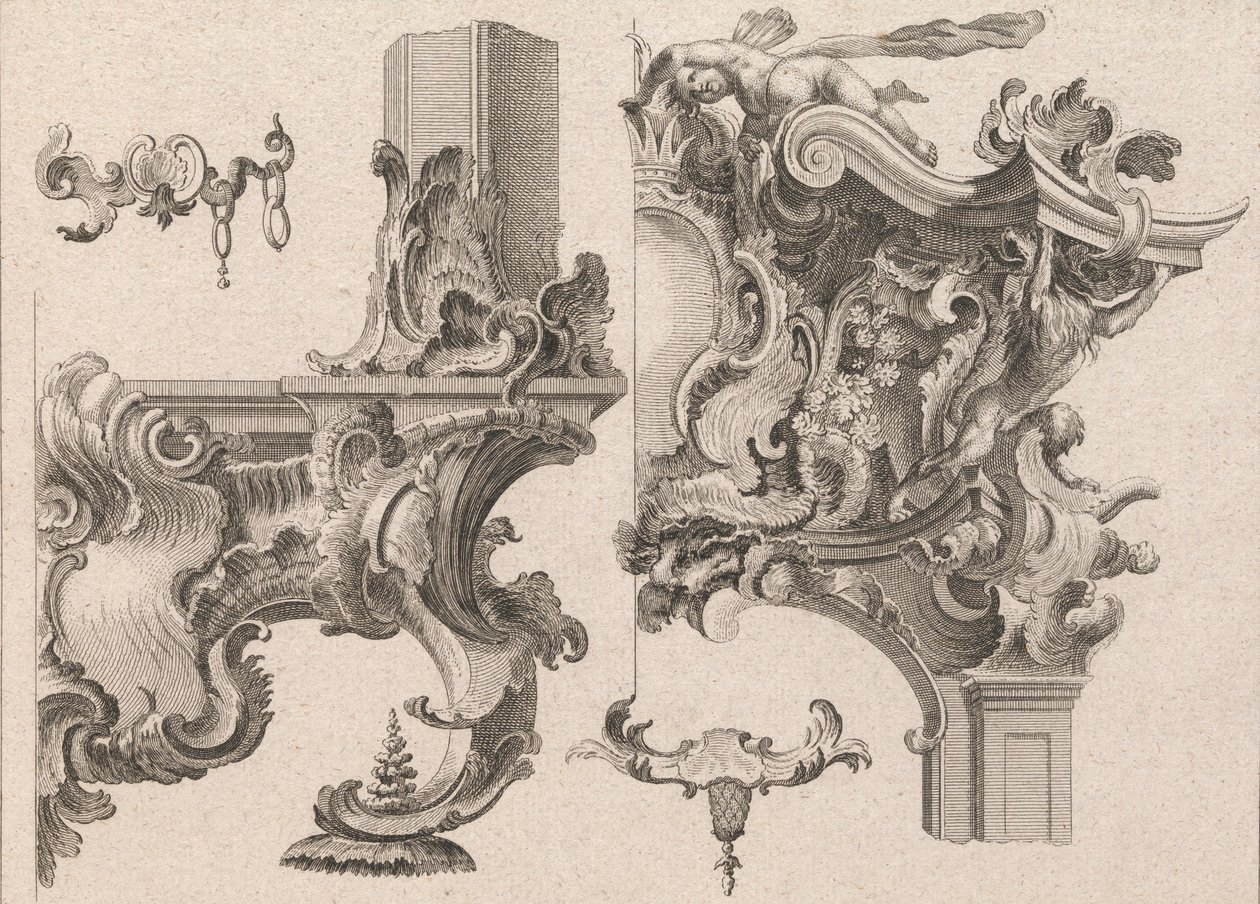 Suggerimento per la decorazione della parte inferiore destra e superiore destra di una cornice d