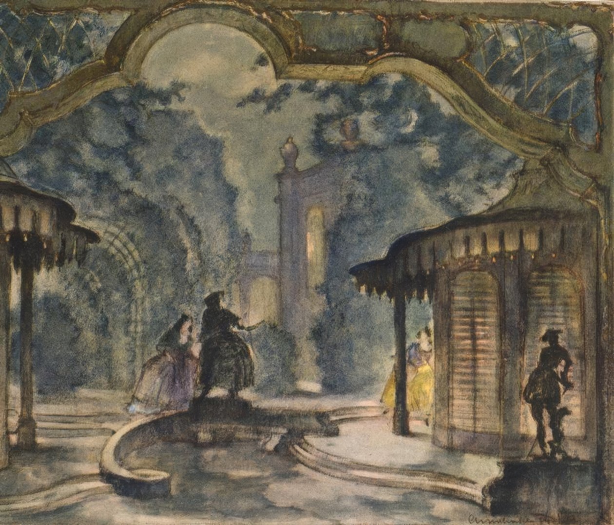 Mozart, Figaro / Scena di A. Mahnke da Wolfgang Amadeus Mozart