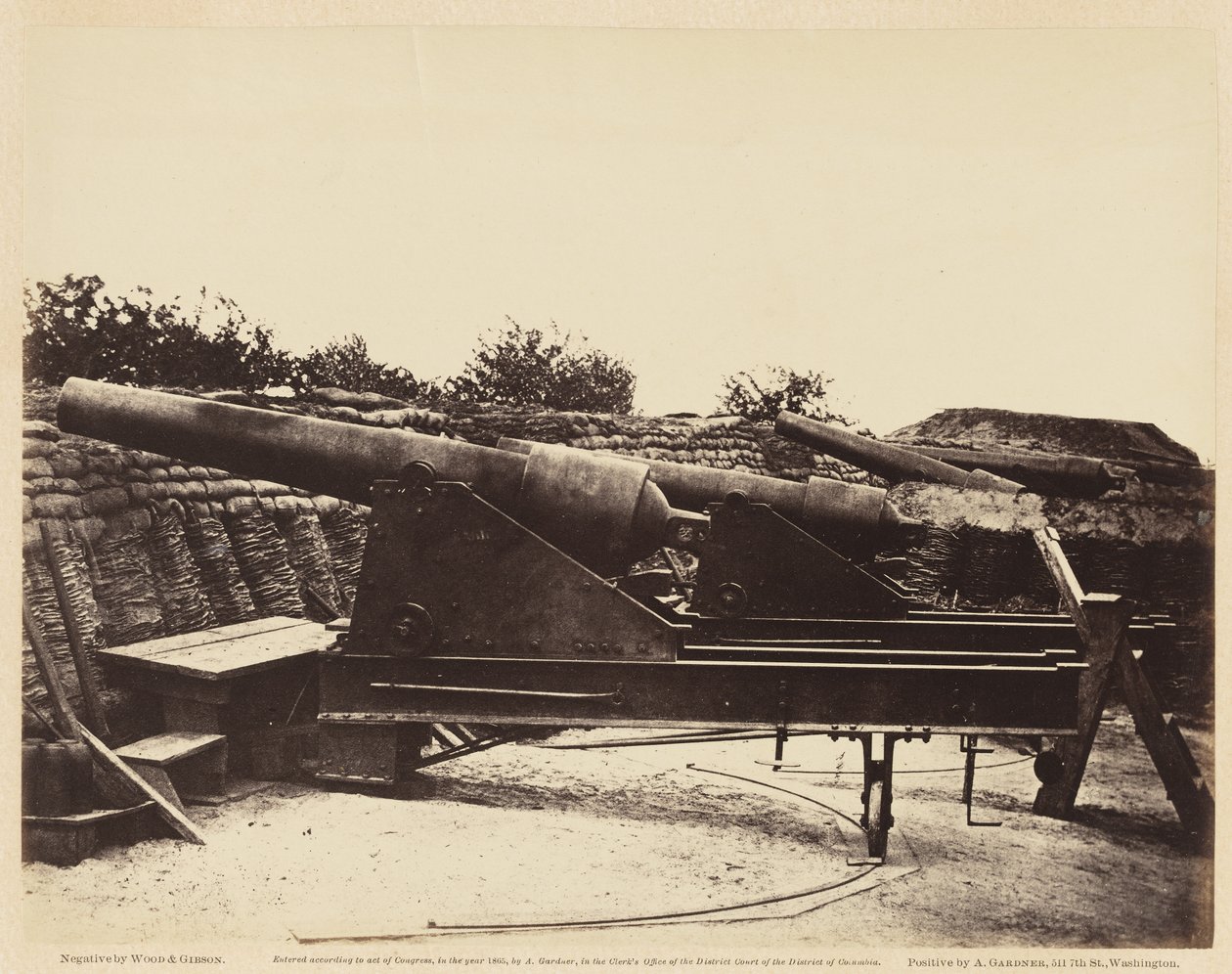 Batteria No. 1, vicino a Yorktown, maggio 1862 (stampa all