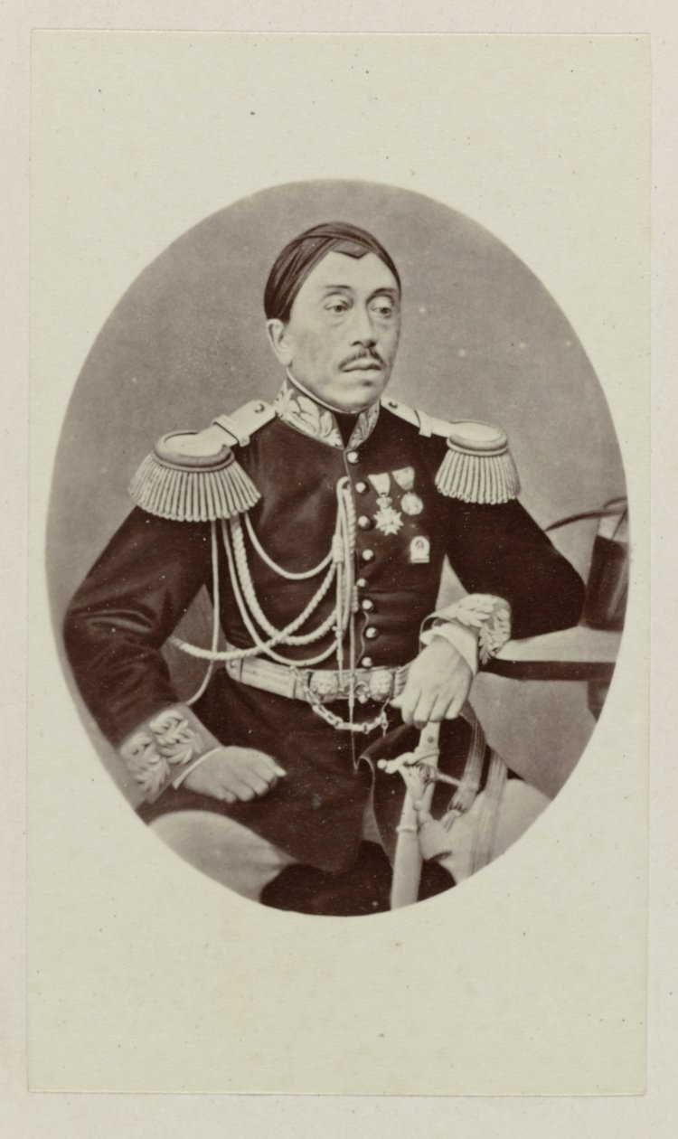 Ritratto di Mangkoe Negoro IV da Woodbury and Page