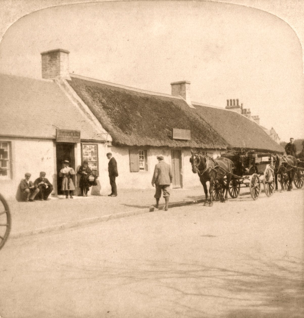 Il Luogo di Nascita di Robert Burns, Ayr, Scozia, 1896 da Works and Sun Sculpture Studios