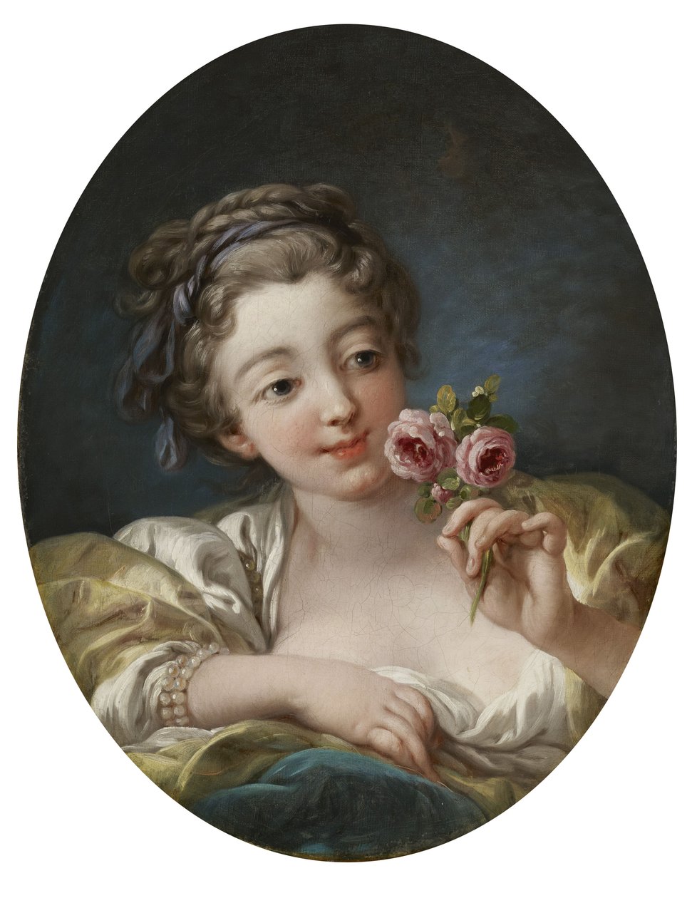 Ragazza con rose da François Boucher