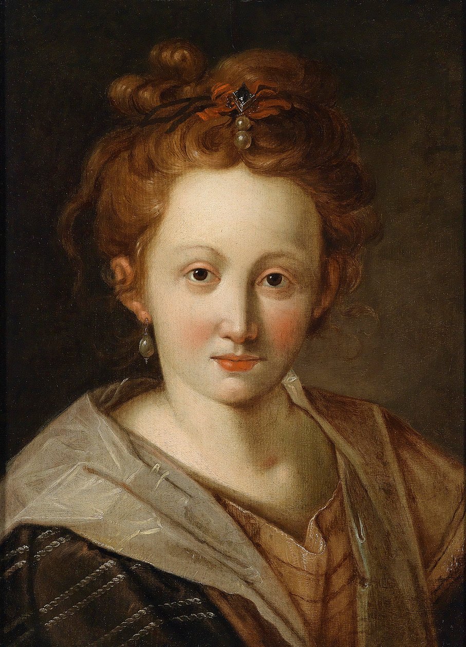 Ritratto di una giovane donna da Workshop of Hans von Aachen