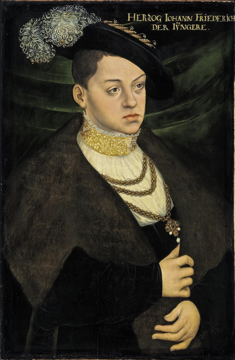 Johann Ernst, duca di Sassonia-Coburgo da Workshop of Lucas Cranach the Elder  